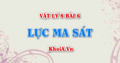Lực ma sát là gì? Lực ma sát nghỉ, ma sát lăn, ma sát trượt là gì? cho ví dụ - Vật lý 8 bài 6